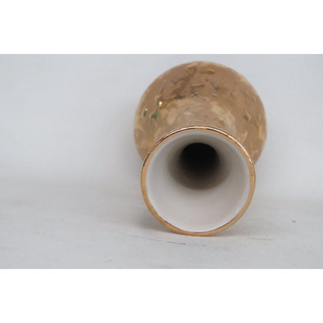Mid-Century Modern Dixon Art Studios 22k Weeping Gold Ceramic Bud Vase 1960s Made in the Usa 4948b For Sale - Image 3 of 9
