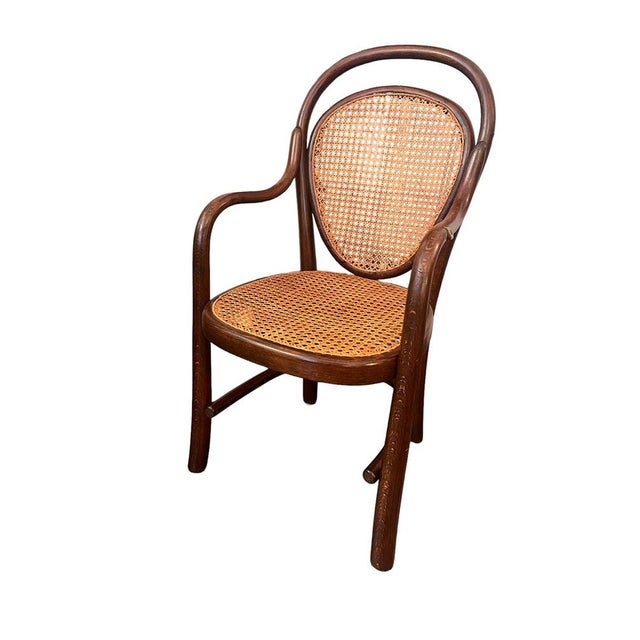 Brown Antique Children's Chair from Thonet, 1890s For Sale - Image 8 of 8