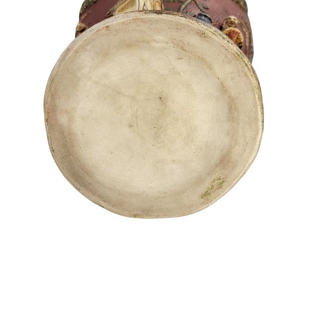 Maiolica Vase with Chinoiserie Relief, 1860-1880 For Sale - Image 12 of 18