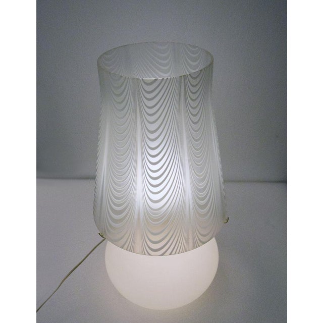 Mid-Century Modern Large Murano Glass Table Lamp, 1950s For Sale - Image 3 of 11
