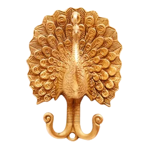 Brass Peacock Wall Hooks