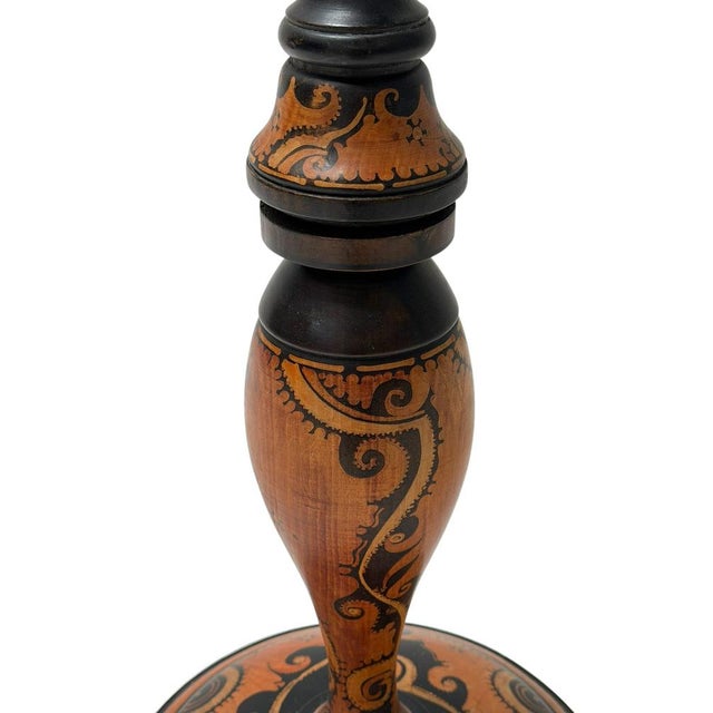 Dutch Art Deco Batik Floor Lamp by Hans Steinpatz, 1920s For Sale - Image 14 of 17