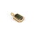 American 5.5ct Emerald Cut Green Tourmaline & Baguette Diamond Pendant in 14k Yellow Gold For Sale - Image 3 of 12