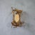 Art Deco Vintage Art Deco Gilted Metal “Sleeping Beauty” Floral Mirror in the Style of Claude Lalanne For Sale - Image 3 of 9