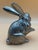 Vintage Silver-Tone Plated Brass Rabbit Sculpture – Made in India For Sale - Image 4 of 11