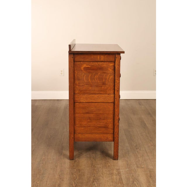 Antique Gustav Stickley Mission Oak Chest Of Drawers #909 For Sale - Image 17 of 18
