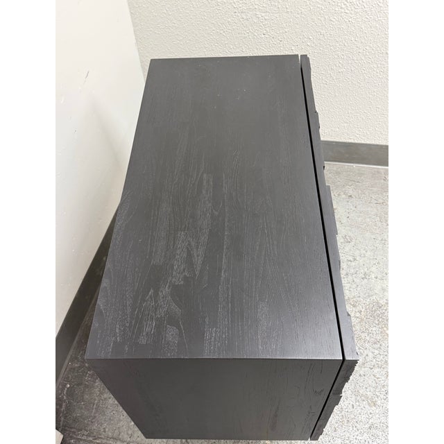 Alain Van Havre for Ethnicraft Graphic Chest of Drawers, Black Teak For Sale In San Francisco - Image 6 of 12