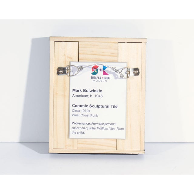 Wood 1970s Ceramic Tile by Mark Bulwinkle For Sale - Image 7 of 7