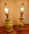 Italian Faenza Garofano Pottery Lamp Pair For Sale - Image 4 of 11