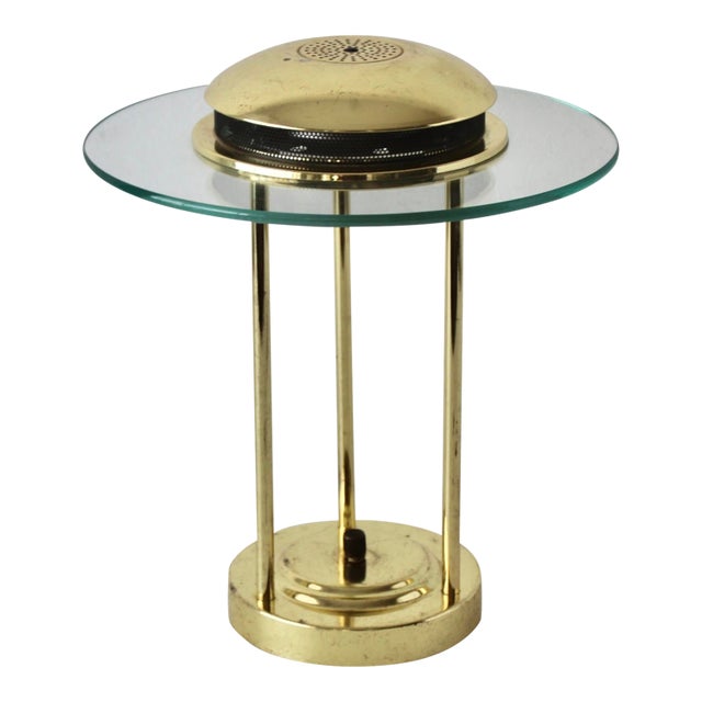 Robert Sonneman Style "Saturn" Brass Finish Desk Lamp For Sale