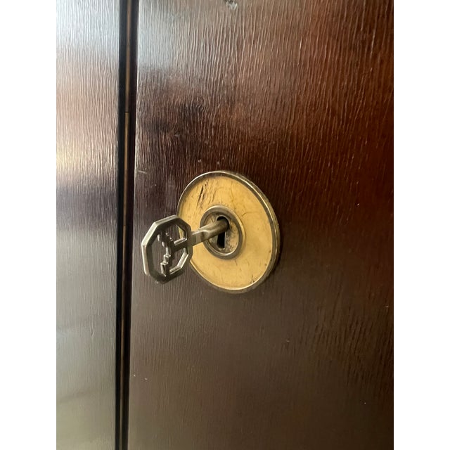 Large Art Deco Credenza with Original Marble Top, 1940s For Sale - Image 16 of 17