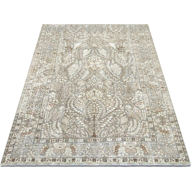 1940s 1940s Persian Tabriz Rug For Sale - Image 5 of 6