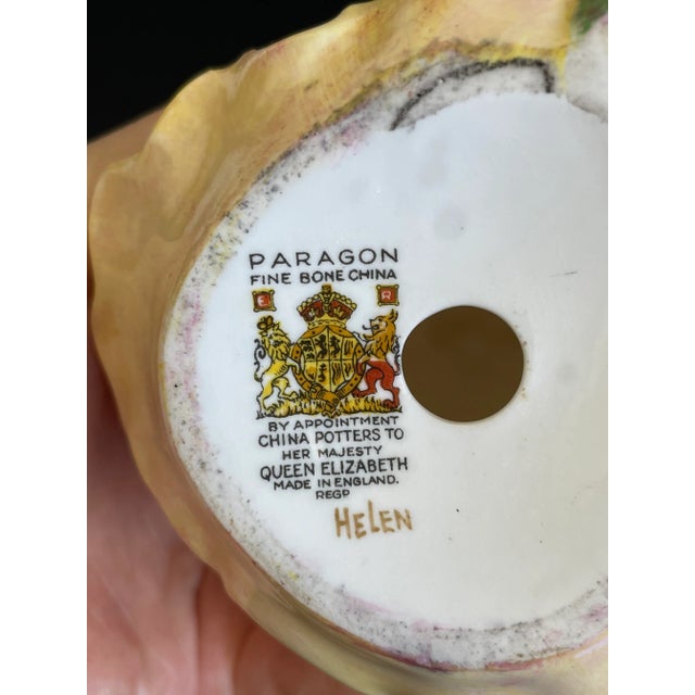 Orange Vintage Paragon Fine Bone China Helen Figurine For Sale - Image 8 of 12