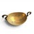 Metal Oval Beaten Brass Dish with Swan Handles For Sale - Image 7 of 8