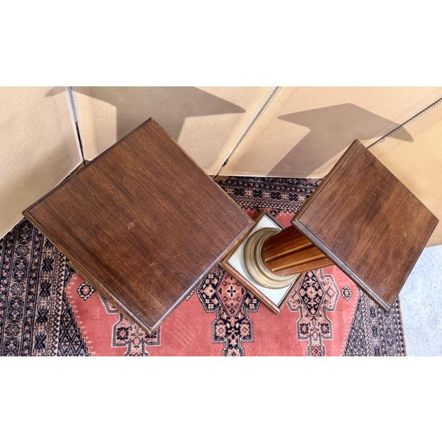 Vintage Gilded Wood Columns, Set of 2 For Sale - Image 3 of 5