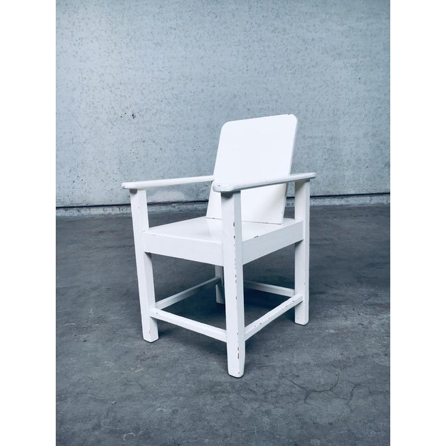 Set of Art Deco Handmade Childrens Armchair Set, Belgium, 1920s For Sale - Image 6 of 18