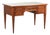 English Desk with Green Leather Top, Gilt Details and 5 Drawers For Sale