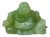 Chinese Carved Green Jade Maitreya Laughing Buddha Figure For Sale