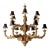 Early 20th Century Monumental Italian Carved Giltwood Chandelier For Sale