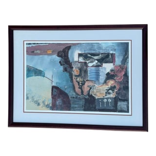 Late 20th Century Argus Framed & Signed Monoprint by Artist Timothy Chapman For Sale