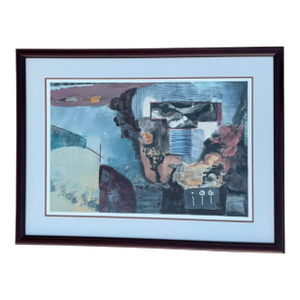 Late 20th Century Argus Framed & Signed Monoprint by Artist Timothy Chapman
