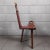 Spanish Brutalist Chair in Wood & Red Leather, 1960s, Set of 2 For Sale - Image 10 of 18