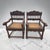 Antique Armchairs in Padouk Wood, Set of 2 For Sale - Image 5 of 5