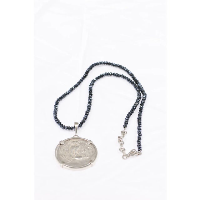 Contemporary Antique Athena & Owl Tetradrachm Pendant For Sale - Image 3 of 11