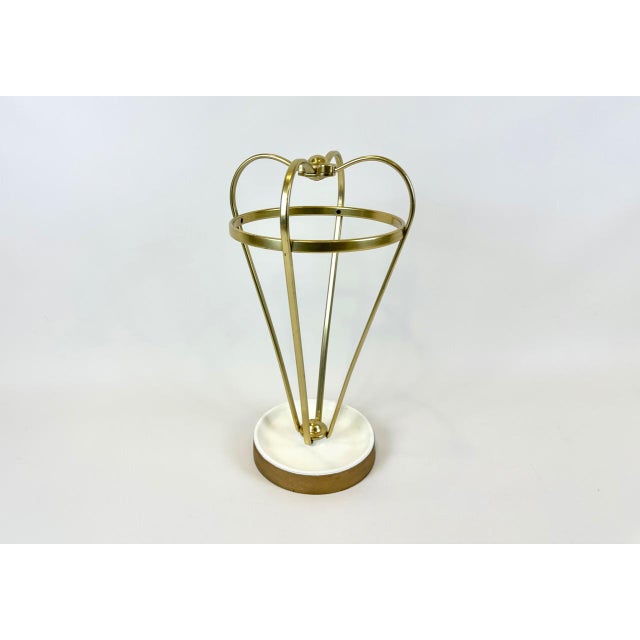 Mid-Century Modern Austrian Aluminium and Brass Umbrella Stand, 1960s For Sale - Image 11 of 11