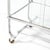 1940s Art Deco Polished Nickel Two-Tier Serving Cart W/ Glass Doors by Treitel & Gratz For Sale - Image 5 of 13