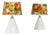 Modern Porcelain Lamps, 1950s, Set of 2 For Sale