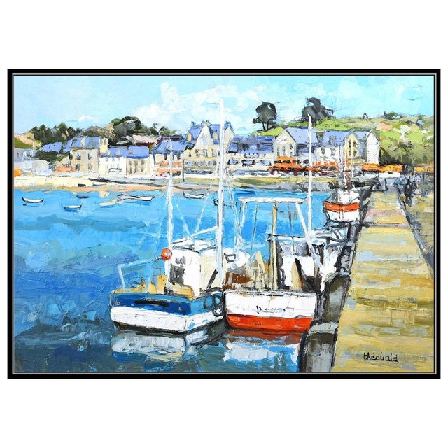 Contemporary Mid 20th Century Fishing Village, Renee Theobald For Sale - Image 3 of 5