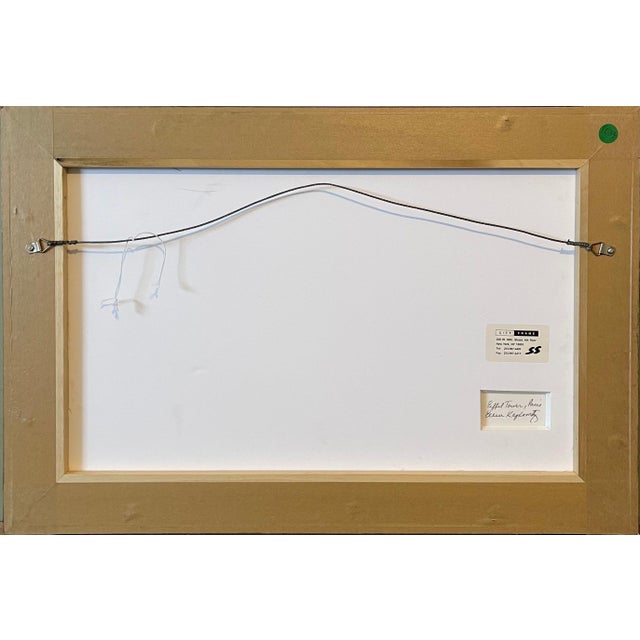 Ellen Kaplowitz, Vintage C Print Gold Color Photograph Eiffel Tower Paris France Cibachrome Photo For Sale In Miami - Image 6 of 6