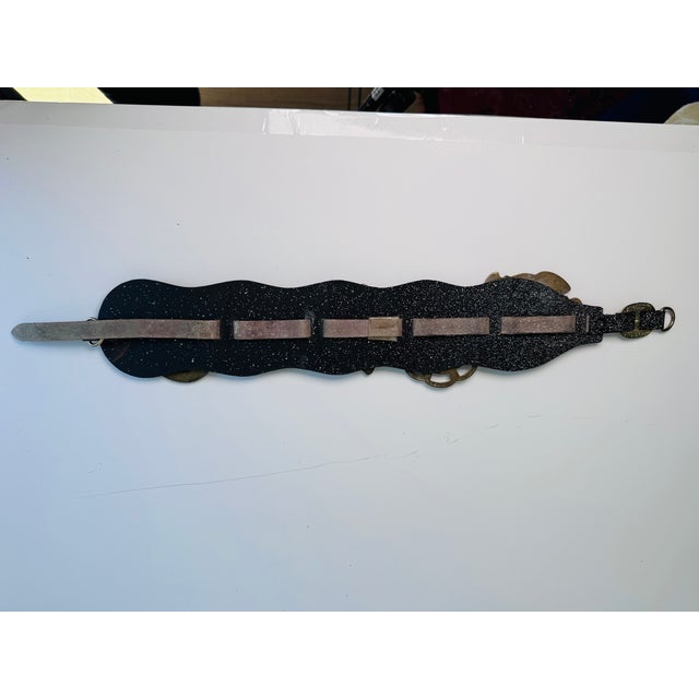 1970s Brass and Leather Horse Bridle Strap For Sale In San Francisco - Image 6 of 7