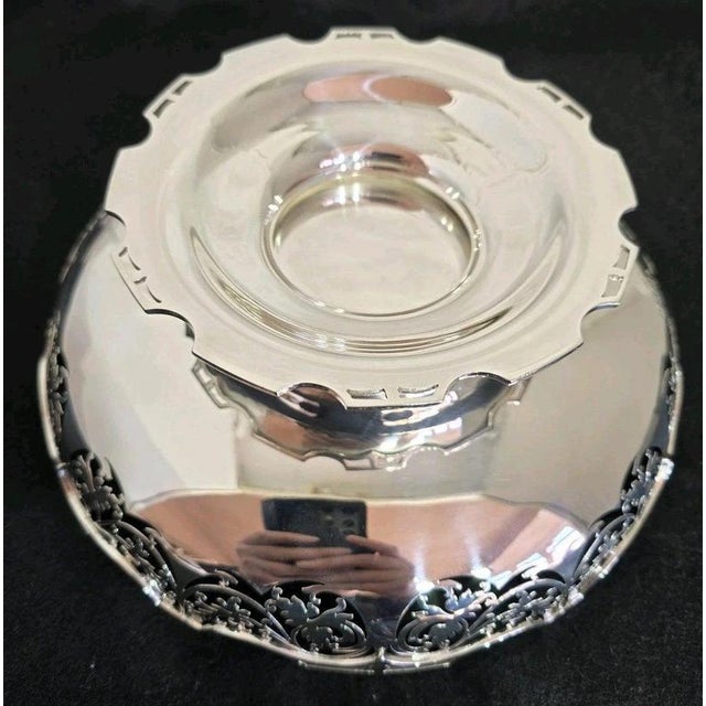 Mid-Century Sterling Silver Fruit Bowl from JB Chatterley, 1972 For Sale - Image 4 of 18