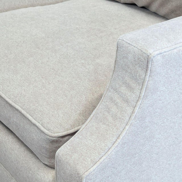 Lexington Sofia Modern Light Gray Upholstered Loveseat For Sale In San Francisco - Image 6 of 9