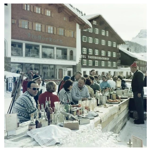 Slim Aarons, Lech Ice Bar, Estate Stamped Photographic Print, 1960 / 2020s For Sale