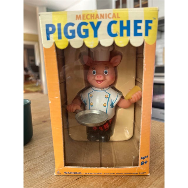 Rocket Usa Mechanical Piggy Chef Wind-Up Toy #903 Original Box Works Collectible For Sale - Image 9 of 11