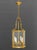 Metal Regency Style Gilt Brass Hanging Lanterns, Pair For Sale - Image 7 of 16