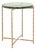 Tengah Round Glass Accent Table in Green / Brass For Sale In Philadelphia - Image 6 of 8