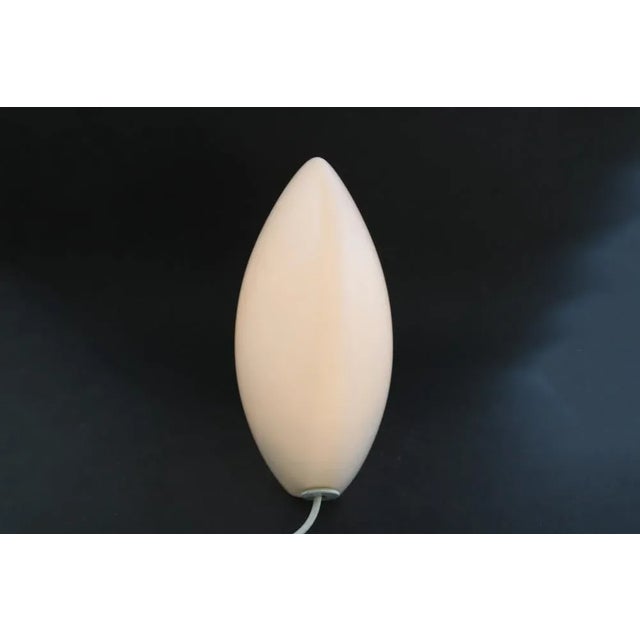 Space Age Shell Satin Opal Glass Table Lamp from Peill & Putzler, 1970s For Sale - Image 6 of 9
