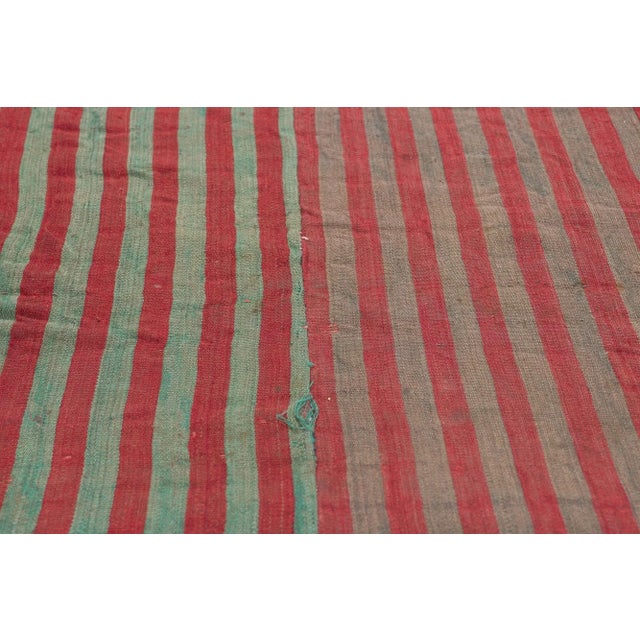 Mid 20th Century Rustic Vintage Turkish Kilim Rug - 07'03 X 07'06 For Sale - Image 5 of 10