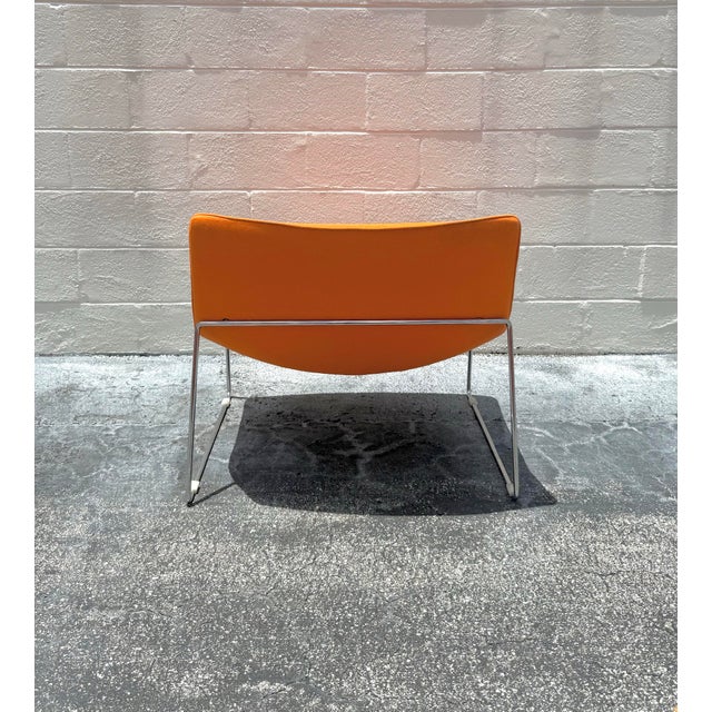 Vintage MCM Wool & Chrome Lounge Chair For Sale In West Palm - Image 6 of 6