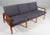 Arne Wahl Iversen. Three seat sofa with frame of teak. New upholstered with Vidar 3 fabric from Kvadrat. Made by Komfort...