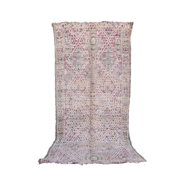 Moroccan Handwoven Rug - 6'7" X 13'7" Ft For Sale In Cleveland - Image 6 of 6