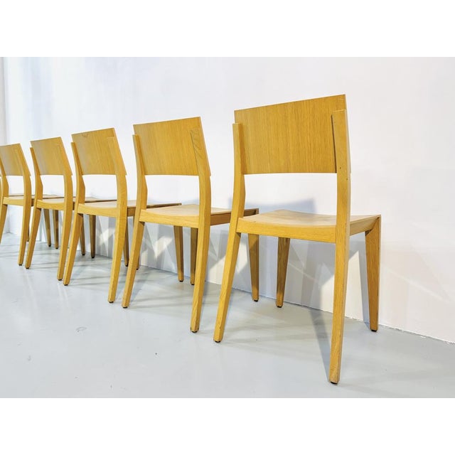 Vintage Beech Dining Chairs, 1980s, Set of 8 For Sale - Image 9 of 18