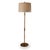 Mid-Century Modern Tivoli Marble Natural/Brass Floor Lamp For Sale - Image 3 of 3