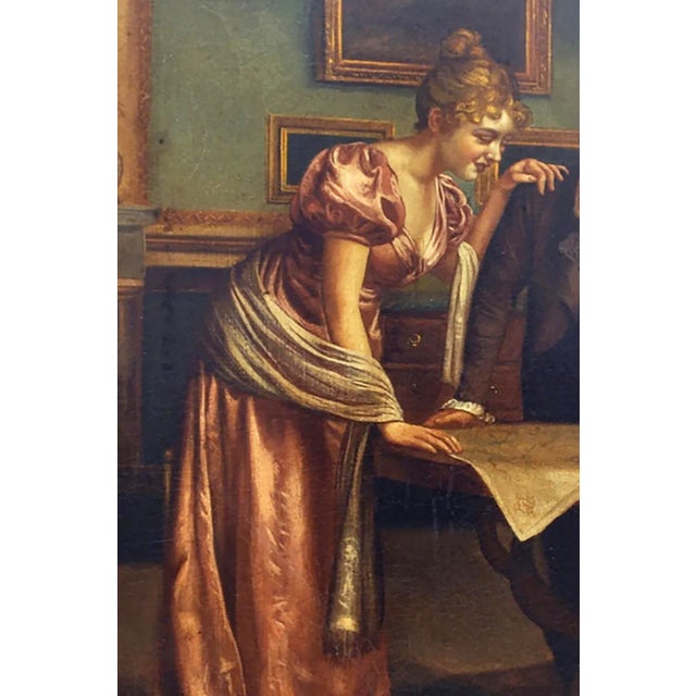 G. Boldini, Romantic Readings, 2002, Oil on Canvas, Framed For Sale - Image 4 of 6