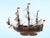Exquisite Handcrafted 17th Century San Felipe Spanish Galleon Model – Museum Quality Nautical Decor For Sale - Image 4 of 11
