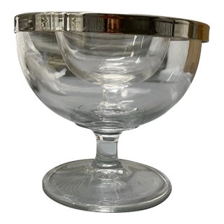 Glass Shrimp Bowls- 4 Pieces Mid Century For Sale